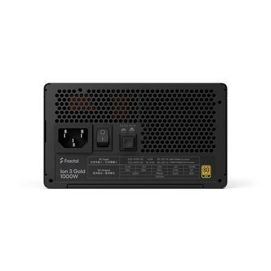 Блок живлення FRACTAL DESIGN Ion 3 Gold 1000W Black, EU (FD-P-IA3G-100-EU) [305417]