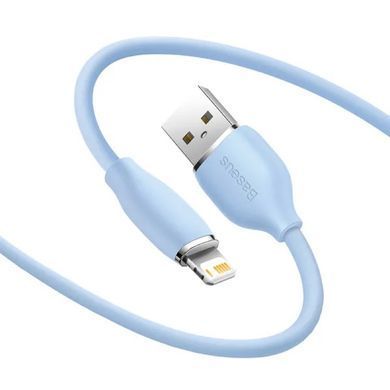 Кабель Baseus Jelly Liquid Silica Gel Fast Charging Data Cable USB to iP 2.4A 2m Blue (CAGD000103) [802338]