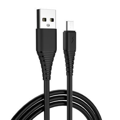 Мережевий зарядний пристрій ColorWay (1USBx3A) QC3.0 Black + кабель MicroUSB (CW-CHS013QCM-BK) [612552]