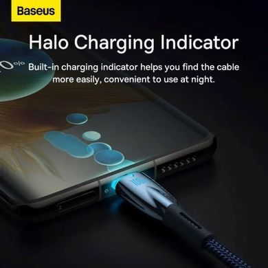 Кабель Baseus Glimmer Series Fast Charging Data Cable Type-C to Type-C 100W 1m Blue (CADH000703) [805496]