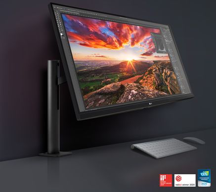 LG Монітор 31.5" 32UN880-B 2xHDMI, DP, USB-C, MM, IPS, 3840x2160, 95%DCI-P3, Pivot, HDR10 (32UN880-B)