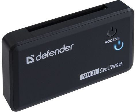 USB-хаб Defender Card Reader Optimus USB 2.0 Black (83501) [202063]