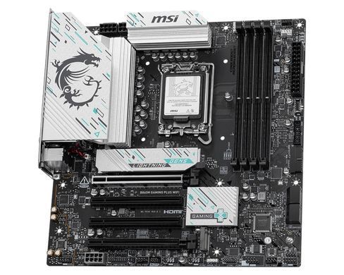 Материнcька плата MSI B860M GAMING PLUS WIFI s1851 B860 4xDDR5 M.2 HDMI DP WiFi BT mATX (911-7E42-003) [109188]