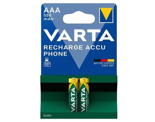 Акумулятор Varta NI-MH Phone AAA 550 мА&bull;г, 2шт (58397101402) [113396]