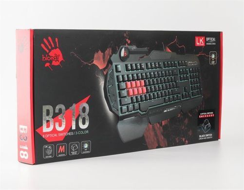 Клавіатура Bloody B318 LK Black USB (B318 Bloody (Black) LK Black) [605977]