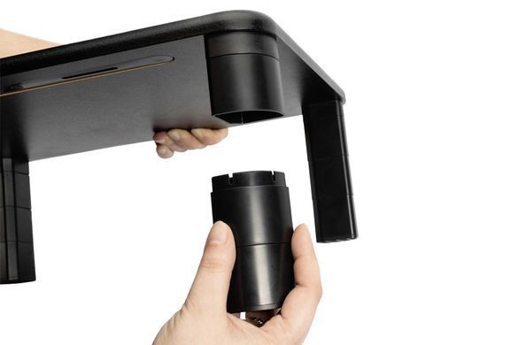 Підставка для монітора DIGITUS Ergonomic Monitor Riser, до 10кг, чорна (DA-90458) [108779]