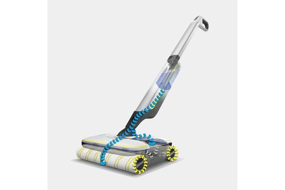 Підлогомийна машина Karcher FC 7 Cordless, вода -0.4л, автон. робота до 45хв, вага-4.3кг, срібний (1.055-701.0) [102401]