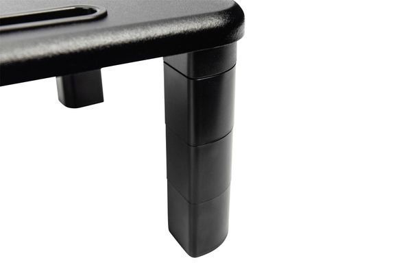 Підставка для монітора DIGITUS Ergonomic Monitor Riser, до 10кг, чорна (DA-90458) [108779]