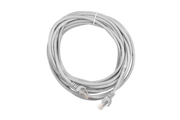 Патч-корд 2E САТ 5e, UTP, 6м, 26AWG, RJ45, 7/0.16, Cu, PVC, сірий (2E-PC5ECOP-600GRY) [113542]