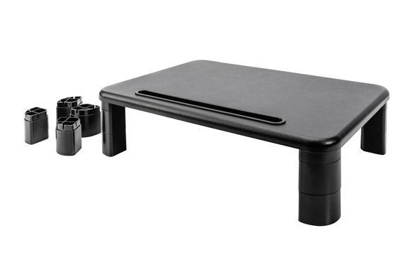 Підставка для монітора DIGITUS Ergonomic Monitor Riser, до 10кг, чорна (DA-90458) [108779]