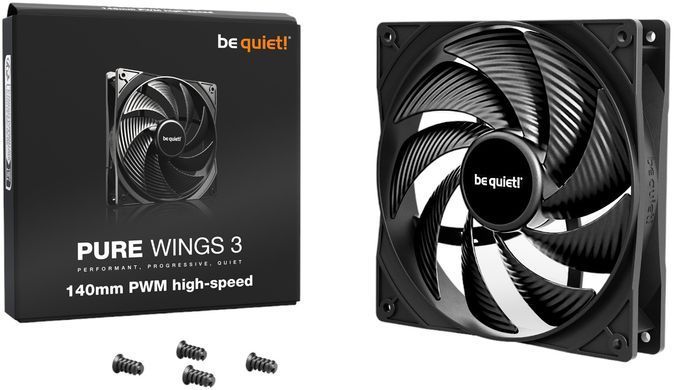 Вентилятор be quiet! Pure Wings 3 140mm PWM High-Speed Black (BL109) [620195]