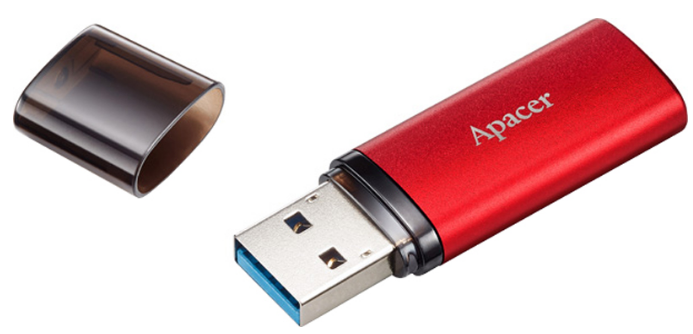 Накопичувач Apacer 128GB USB 3.2 Type-A AH25B Червоний (AP128GAH25BR-1) [108990]