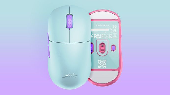 Миша Xtrfy M8, WL/USB-A, RGB, Frosty Mint (M8W-RGB-MINT) [104035]
