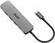 Хаб Acer 5in1 USB-С > 3xUSB-A3.0/HDMI/USB-C, 0.15м, сірий (HP.DSCAB.021) [112433], фото 1