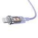 Кабель Baseus Explorer Series Fast Charging Cable with Smart Temperature Control Type-C to iP 20W 1m Purple (CATS010205) [802601], фото 5
