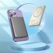 Зовнішній акумулятор HOCO Q26 Joy PD20W magnetic fast charging power bank(5000mAh) metal gray (6942007624039) [806293], фото 6