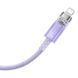 Кабель Baseus Explorer Series Fast Charging Cable with Smart Temperature Control Type-C to iP 20W 1m Purple (CATS010205) [802601], фото 3