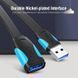 Подовжувач Vention Flat USB - USB (M/F), 3 м, Black (VAS-A13-B300) [603983], фото 2