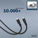Кабель DIGITUS USB-C заряджання/синхронізації, USB 3.2 Gen 2, 10G, 100W, 4K, силіконовий, 1м, чорний (AK-300342-010-S) [108609], фото 13
