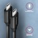 Кабель USB-C TO USB-C 0.6M 60W TWISTER BLK AXAGON (BUCM-CM10TB) [503608], фото 3