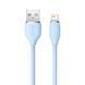 Кабель Baseus Jelly Liquid Silica Gel Fast Charging Data Cable USB to iP 2.4A 2m Blue (CAGD000103) [802338], фото 5