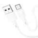 Кабель HOCO X83 USB to Type-C 3A, 1m, PVC, PVC connectors, White (6931474770912) [805367], фото 1