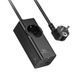 Мережевий подовжувач HOCO NS9 Wisdom 1-position (PD67W/3C1A) desktop socket (EU/GER) (2 m) Black (6942007638494) [802785], фото 1
