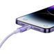 Кабель Baseus Explorer Series Fast Charging Cable with Smart Temperature Control Type-C to iP 20W 1m Purple (CATS010205) [802601], фото 7
