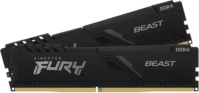 Модуль пам`ятi DDR4 2x16GB/3200 Kingston Fury Beast Black (KF432C16BB1K2/32WP) [614171]