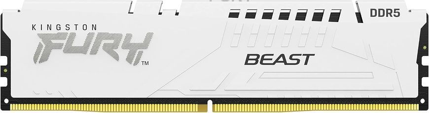 Пам'ять ПК Kingston DDR5 16GB 6400 FURY Beast EXPO Білий (KF564C32BWE-16) [112655]