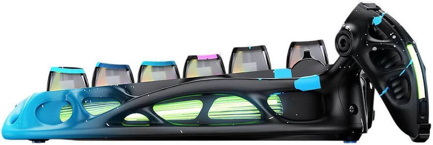 Клавіатура механічна GravaStar Mercury V75 Pro 80keys, Magnetic Jade Gaming, 8K, USB-A, RGB, Neon Graffiti (GS_V75_PRO_CG_BLK) [113141]