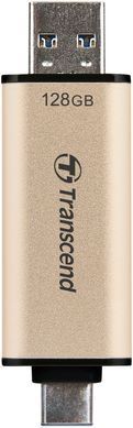 Накопичувач Transcend 128GB USB 3.2 Type-A + Type-C JetFlash 930 R420/W400MB/s Чорний (TS128GJF930C) [109025]