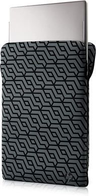 Чохол для ноутбука HP, Reversible Protective, 15", неопрен, чорний/геометричний (2F2L0AA) [103253]