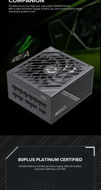 Блок живлення GAMEMAX (GX-1250 PRO BK (ATX3.0PCIe5.0)) [304671]