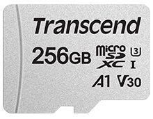Карта пам'яті Transcend microSD 256GB C10 UHS-I R100/W40MB/s + SD (TS256GUSD300S-A) [108903]