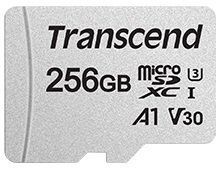 Карта пам'яті Transcend microSD 256GB C10 UHS-I R100/W40MB/s + SD (TS256GUSD300S-A) [108903]