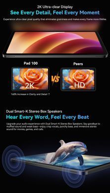Планшет PAD100 BLUE 12" 256GB OSCAL (PAD100 6GB BLUE) [504270]