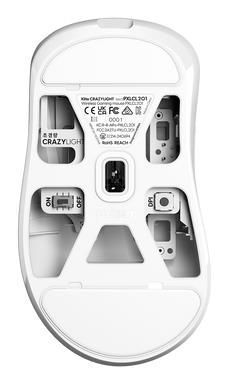 Миша бездротова PULSAR Xlite Crazylight Medium 8К, білий (PXLCL202) [504197]