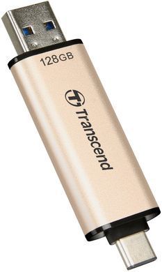 Накопичувач Transcend 128GB USB 3.2 Type-A + Type-C JetFlash 930 R420/W400MB/s Чорний (TS128GJF930C) [109025]