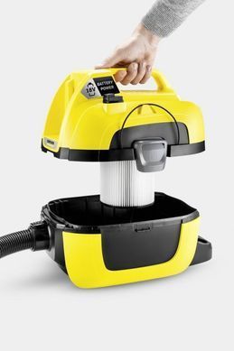 Пилосос професійний Karcher WD 1 Compact Battery, 18В, контейнер 7л, 3.14кг, без АКБ та ЗП (1.198-300.0) [105614]