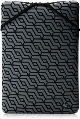 Чохол для ноутбука HP, Reversible Protective, 15", неопрен, чорний/геометричний (2F2L0AA) [103253]