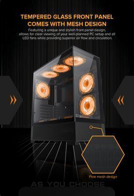 Корпус для ПК GAMEMAX (Vista AB) [303345]