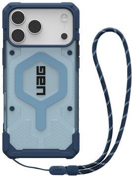 Чохол+ремінець UAG для iPhone 17 Pro Max, Pathfinder Clear MagSafe Bundle, Blues Lanyard (1145521BV03) [111046]