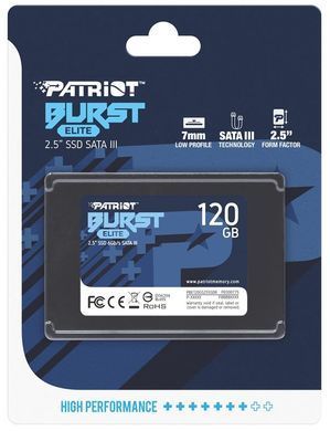 Накопичувач SSD 120GB Patriot Burst Elite 2.5" SATAIII TLC (PBE120GS25SSDR) [608099]