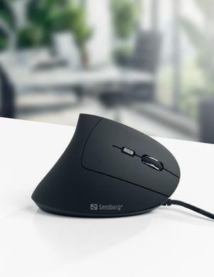 Мишка Sandberg Wired Vertical Mouse Pro 2400 dpi.6кн.1.5м чорна (630-14) [401311]