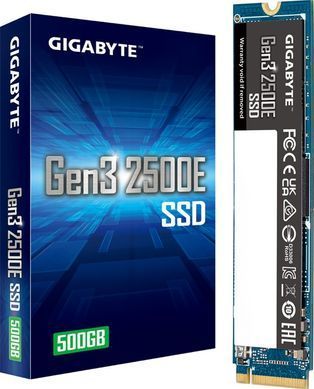 Накопичувач SSD 500GB Gigabyte Gen3 2500E M.2 PCIe NVMe 3.0 x4 3D TLC (G325E500G) [619078]