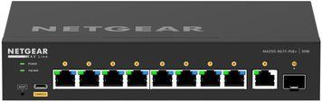 Комутатор NETGEAR M4250-9G1F-PoE+ (GSM4210PD), 8x1GE PoE+(110Вт), 1x1GE, 1xSFP, AV Line керований L2 (GSM4210PD-100EUS) [15189]