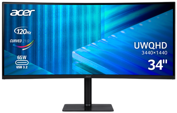 Монiтор 34" Acer CZ342CURJ0bmiphuzx Black (UM.CC2EE.001) [202712]