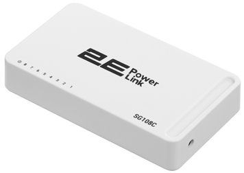 Комутатор 2E PowerLink SG108C, 8xGE, Некерований (2E-SG108C) [104937]