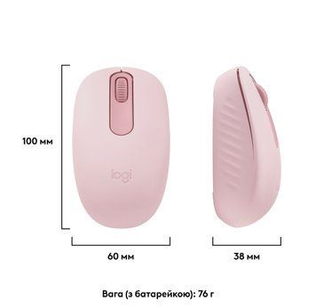 Миша бездротова Logitech M196 Rose (910-007461) [606664]